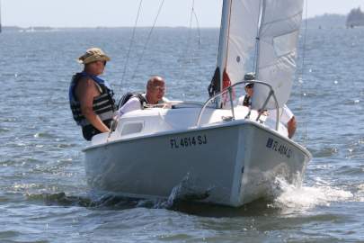 Group of Sailors on a sailboat