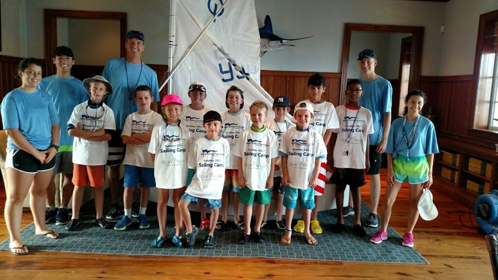 Young sailboat team